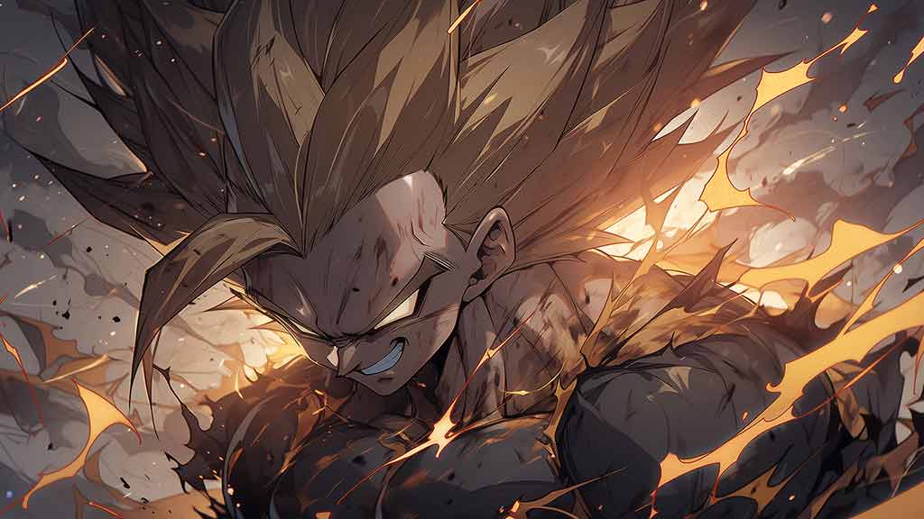 Vegeta Super Saiyan Fire Wallpaper 4K Dragon Ball Z Background HD