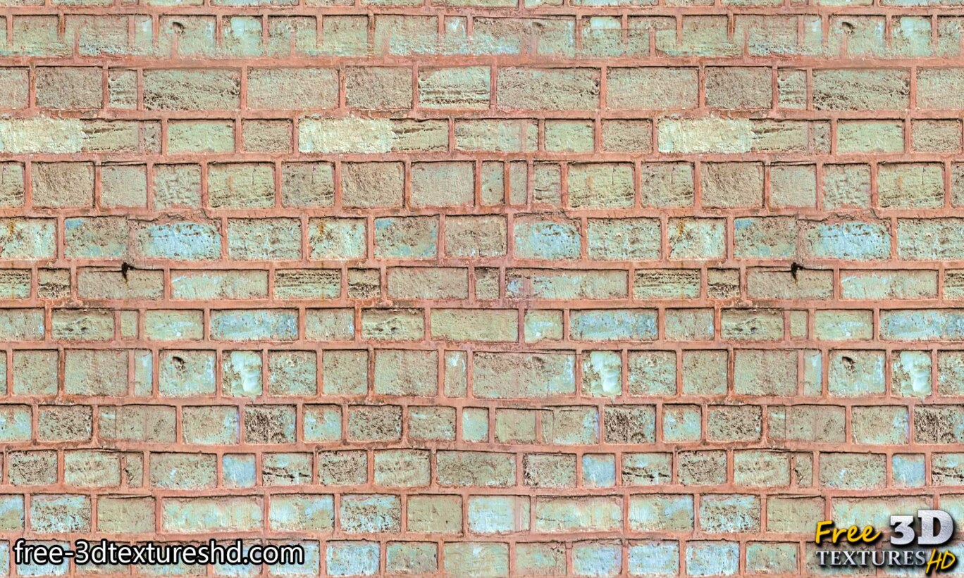 Matériau pbr vieux mur de briques texture libre haute résolution pierre rouge téléchargement