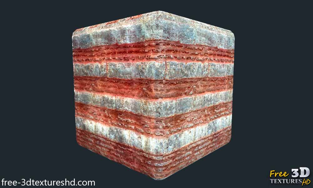 Matériau pbr vieux mur de briques texture libre haute résolution pierre rouge téléchargement