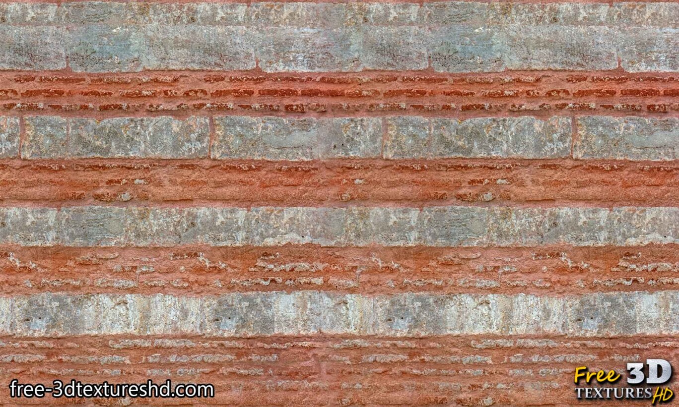 Matériau pbr vieux mur de briques texture libre haute résolution pierre rouge téléchargement