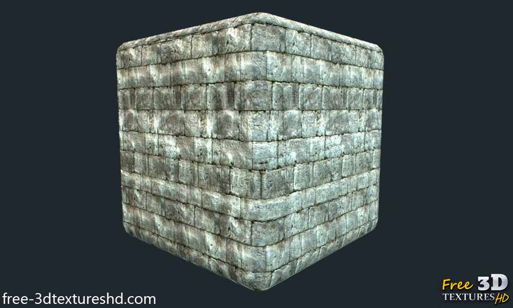 Vieux mur de briques avec des pierres grises télécharger une texture 3D gratuite haute résolution