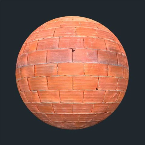 Grand mur de briques rouges avec du ciment, téléchargement gratuit de texture transparente haute résolution 4k
