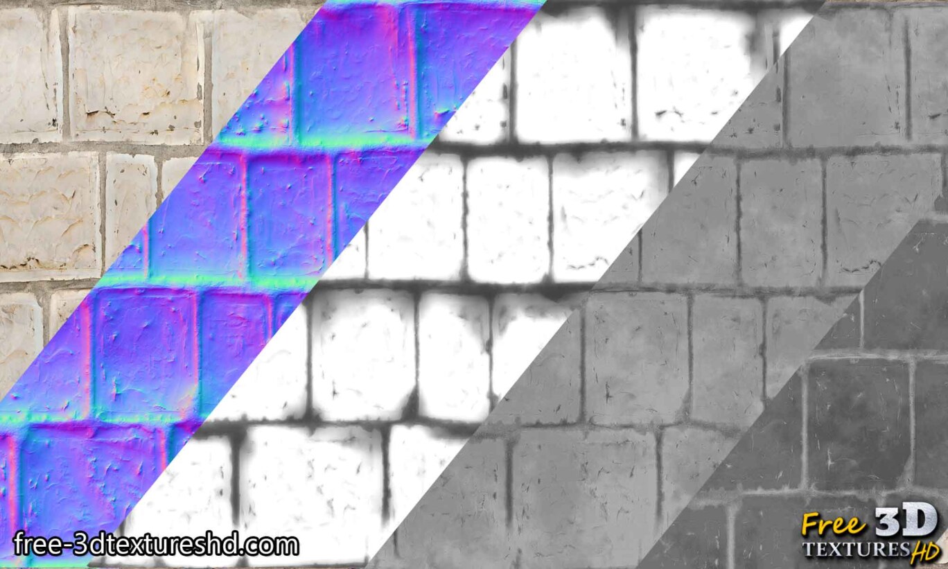 vieux mur de briques vintage avec pierres blanches et ciment télécharger une texture transparente gratuite haute résolution 4k