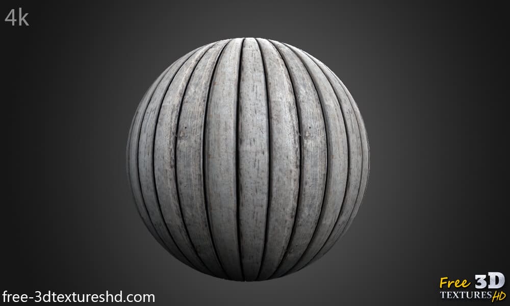 Texture 3D de plancher en bois blanc, matériau PBR sans couture. Haute résolution 4K HD. Téléchargement gratuit.