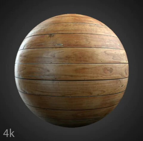 Old brown wood floor plank 3D texture, seamless, PBR material. High-resolution 4K HD. Free download.