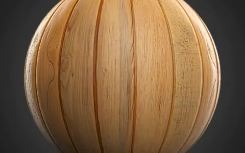 Texture de plancher en bois, sans couture, matériau 3D PBR. Haute résolution en 4K et HD à télécharger. Gratuit pour un usage commercial.