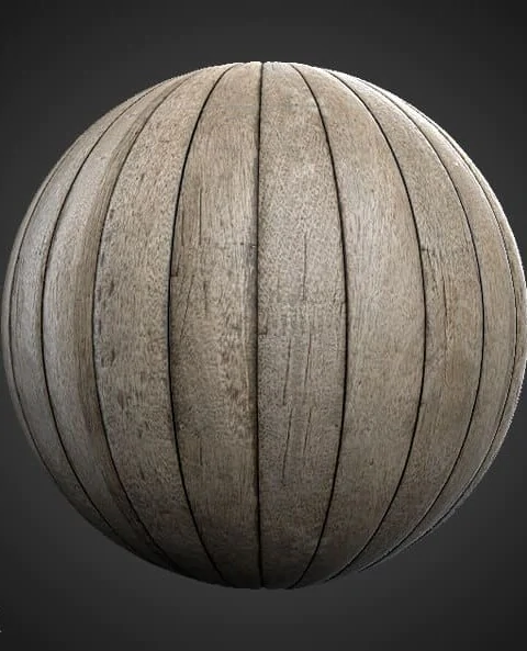 Old wood floor plank 3D texture, seamless, PBR material. High-resolution 4K HD. Free download.