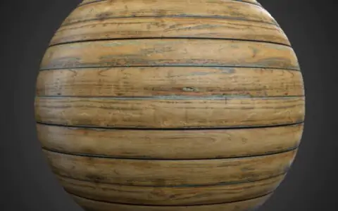 Texture 3D de plancher en bois naturel, matériau PBR sans couture. Haute résolution 4K HD. Téléchargement gratuit.