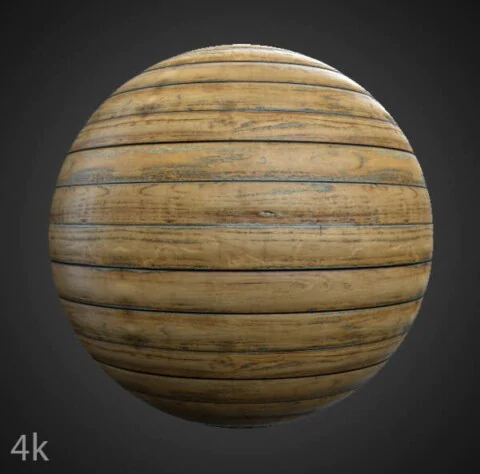 Natural wood floor plank 3D texture, seamless PBR material. High-resolution 4K HD. Free download.