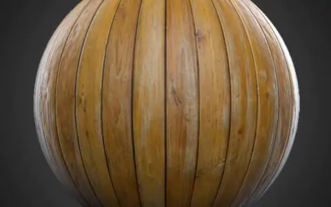 Texture 3D de plancher en bois naturel, matériau PBR sans couture. Haute résolution 4K HD. Téléchargement gratuit.