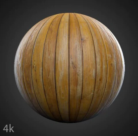 Natural wood floor plank 3D texture, seamless PBR material. High-resolution 4K HD. Free download.