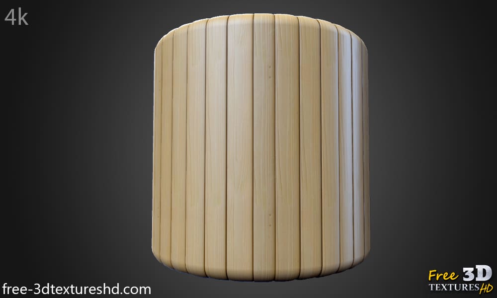 Texture de plancher en bois plastique sans joint au format PBR. Haute résolution 4K HD. Téléchargement gratuit.
