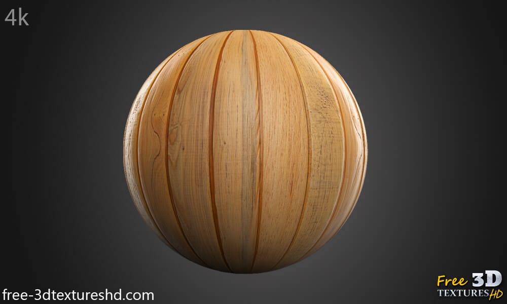 Texture de lame de parquet en haute résolution, sans raccords, au format PBR. Téléchargement gratuit en 4K HD.