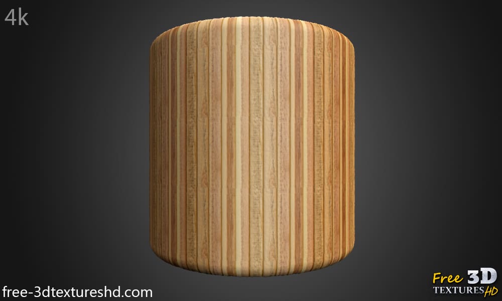 Texture de lame de parquet en haute résolution, sans raccords, au format PBR. Téléchargement gratuit en 4K HD.