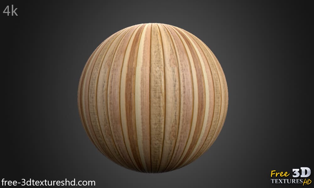 Texture de lame de parquet en haute résolution, sans raccords, au format PBR. Téléchargement gratuit en 4K HD.