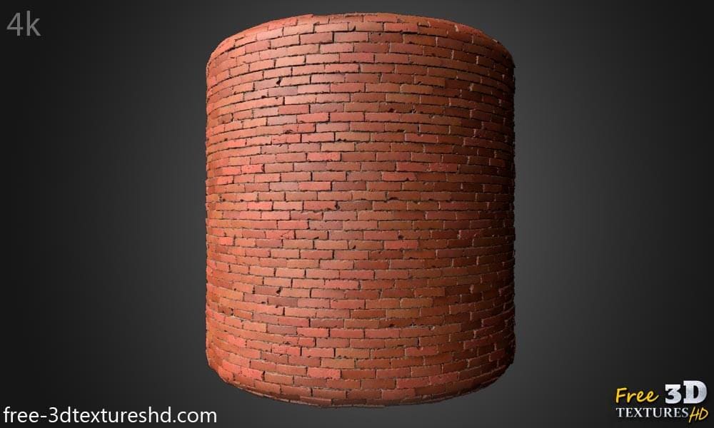 Téléchargement gratuit de texture 3D de vieux mur de briques sans couture PBR haute résolution 4k HD
