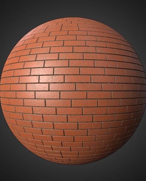 Texture de mur de briques classique avec ciment, matériau PBR. Téléchargement haute résolution, 4K et HD disponible. Gratuit pour une utilisation commerciale.