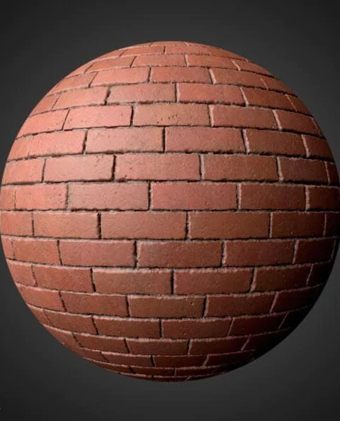 Classic construction brick wall texture in high resolution HD and 4K. Free PBR material download.