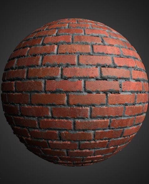 Vieux mur de briques avec texture sans PBR en ciment