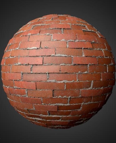 texture 3D d'un vieux mur de briques à télécharger gratuitement