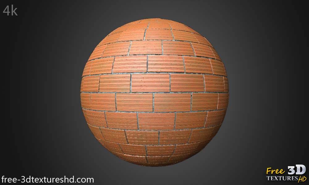 Mur de briques normal, texture 3D gratuite, PBR, sans couture, HD 4K
