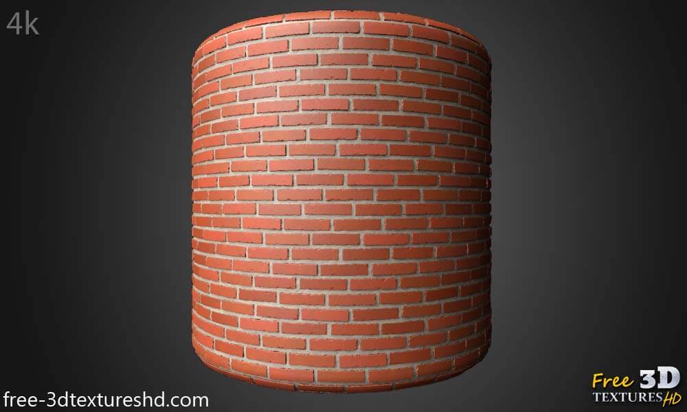 Mur de briques, texture 3D gratuite, PBR, sans couture, HD 4K