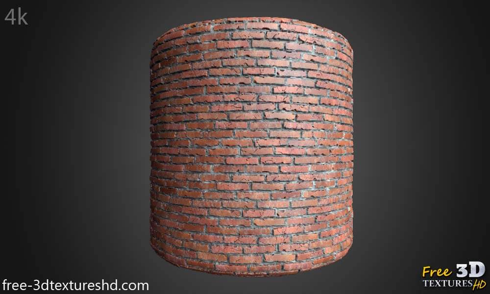 Téléchargement gratuit de texture 3D de vieux mur de briques sans couture PBR haute résolution 4k HD