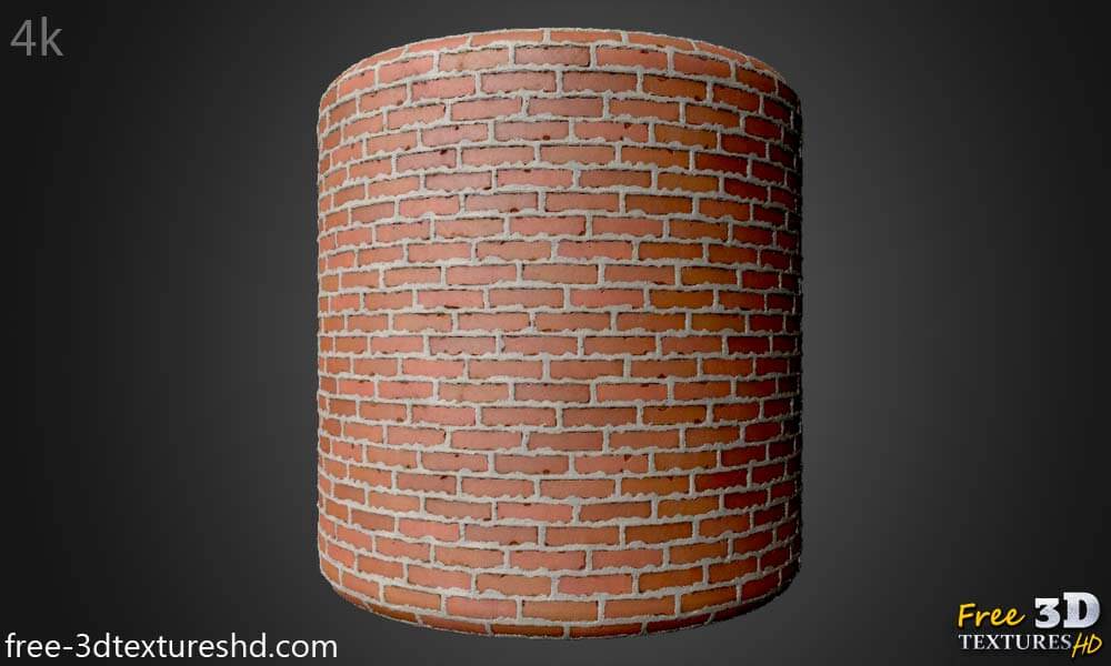 Mur de briques avec texture 3D sans ciment PBR sans couture HD 4K