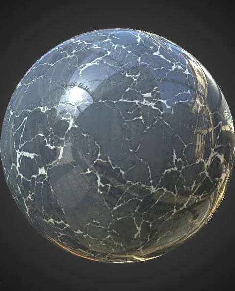 High-resolution, hyperrealistic Blue marble PBR material with for detailed 3D object texturing. HD and 4K textures included. Free download.