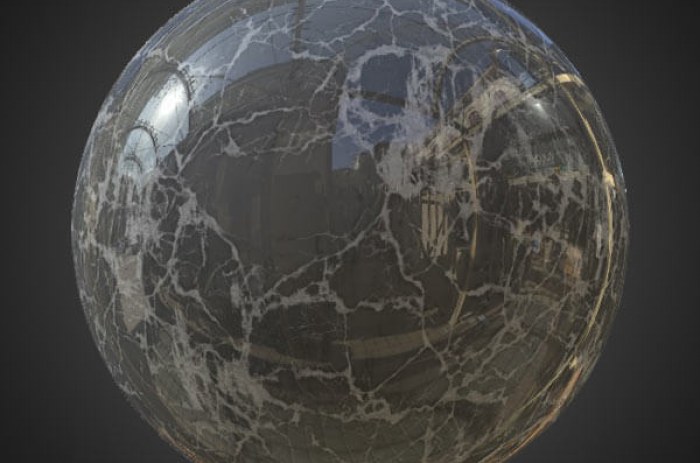 Matériau PBR en marbre gris réaliste pour une texturation détaillée des objets 3D. Textures haute résolution, HD et 4K incluses. Téléchargement gratuit.