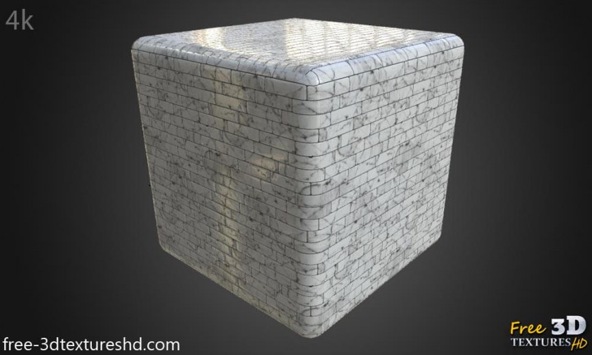 white-marble-wall-texture-3d-tile-PBR-material-free-download-render-High resolution