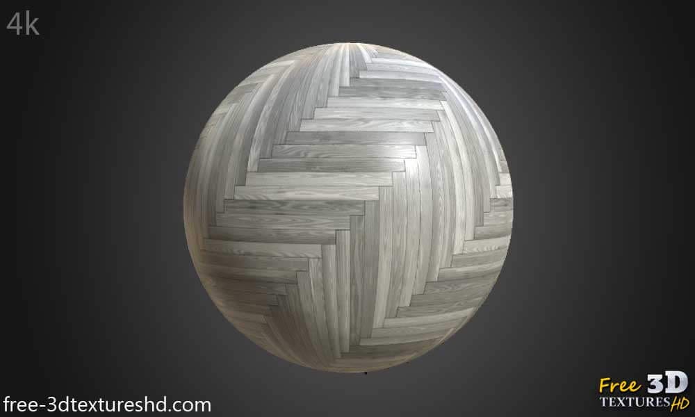 Parquet moderne blanc et gris texture PBR haute résolution pour objets 3D. Téléchargement gratuit.