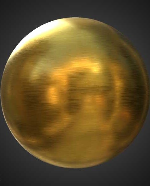 Texture Or Brossé 3D PBR Haute Résolution Téléchargement Gratuit 4k
