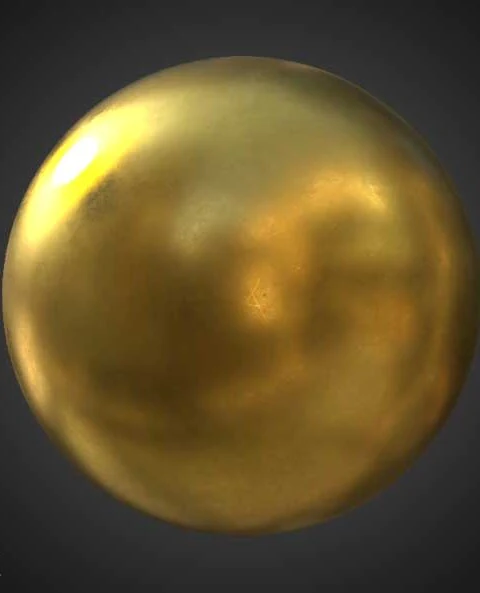 High-resolution, seamless gold 3D texture in PBR format. Free HD and 4K download available.