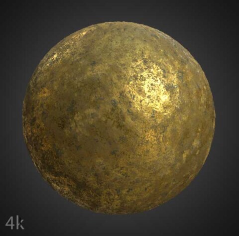 Texture Or ancien 3D matériau PBR haute résolution téléchargement gratuit 4k