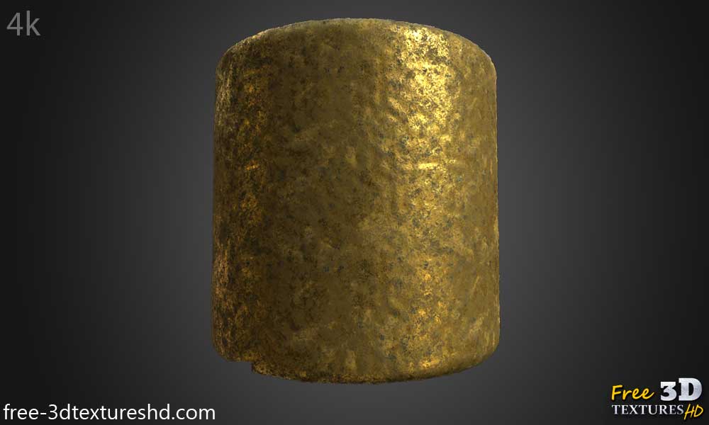 Texture Or ancien 3D matériau PBR haute résolution téléchargement gratuit 4k
