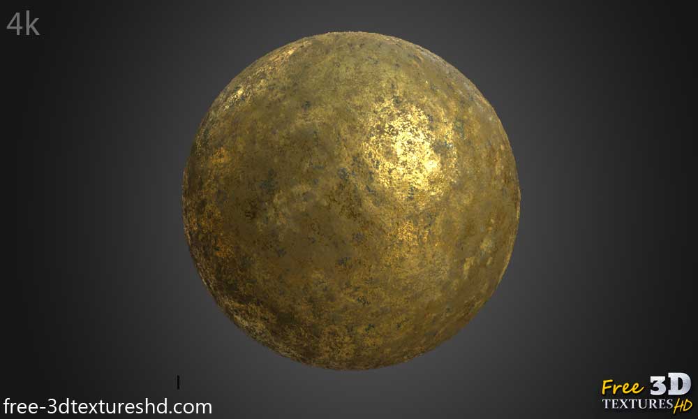 Texture Or ancien 3D matériau PBR haute résolution téléchargement gratuit 4k