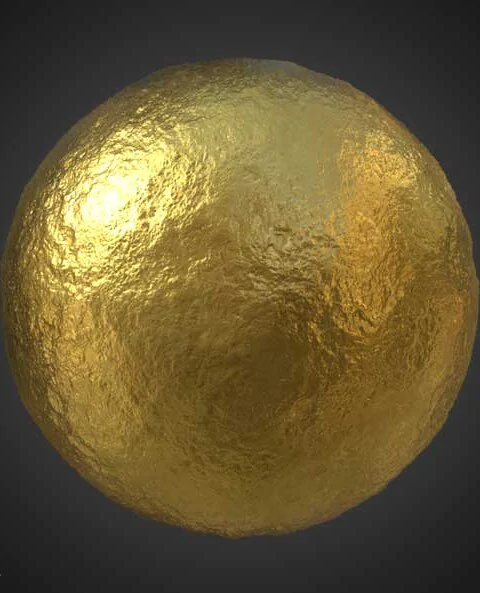 Gold Raw Seamless 3D Textures PBR Material - High Resolution Free Download HD 4k