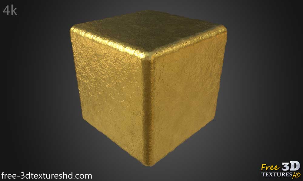 Texture or brut sans couture en 3D PBR haute résolution téléchargement gratuit 4k