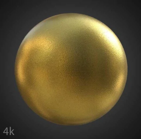 Gold Sandblaster 3D Texture Seamless PBR Material - High Resolution Free Download HD 4k