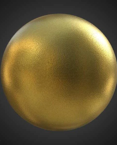 Gold Sandblaster 3D Texture Seamless PBR Material - High Resolution Free Download HD 4k