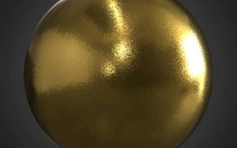 Gold Powder Coated 3D Texture - Seamless PBR Material - Free HD 4K Download