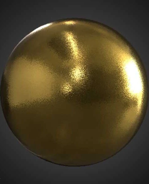 Gold Powder Coated 3D Texture - Seamless PBR Material - Free HD 4K Download