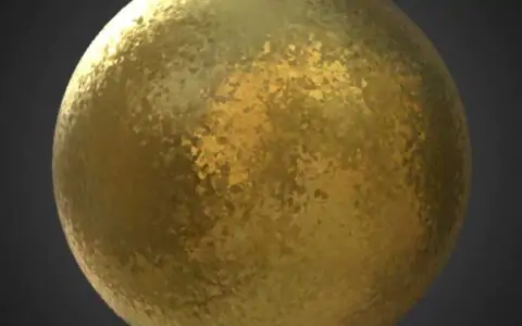 Texture 3D Or galvanisé matériau PBR haute résolution téléchargement gratuit 4k