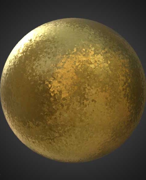 Texture 3D Or galvanisé matériau PBR haute résolution téléchargement gratuit 4k