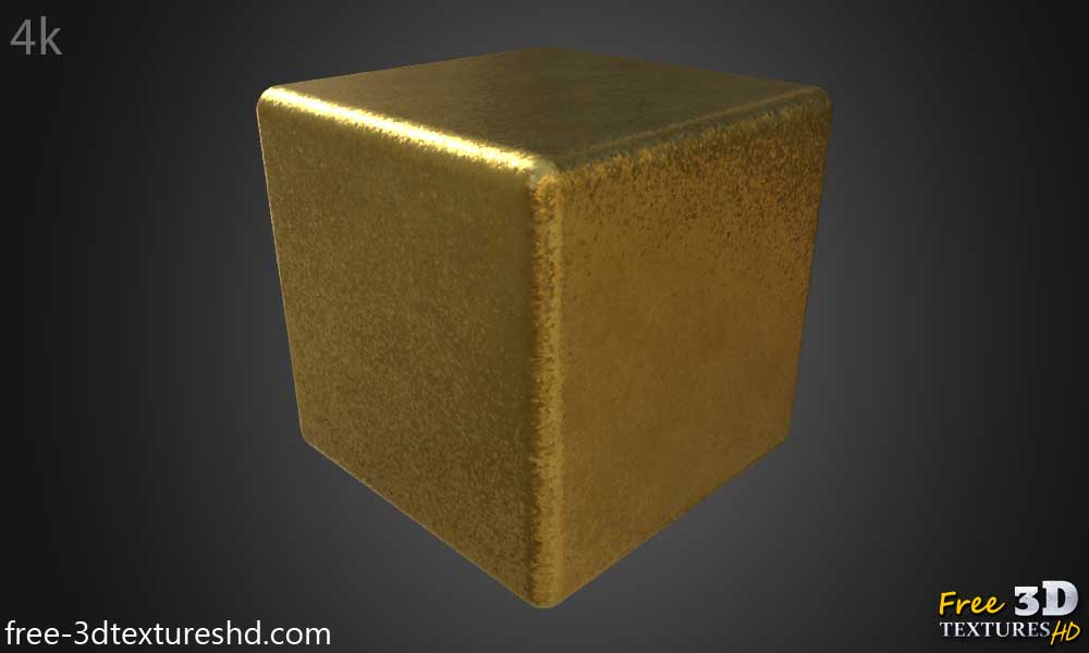 Texture 3D Or galvanisé matériau PBR haute résolution téléchargement gratuit 4k