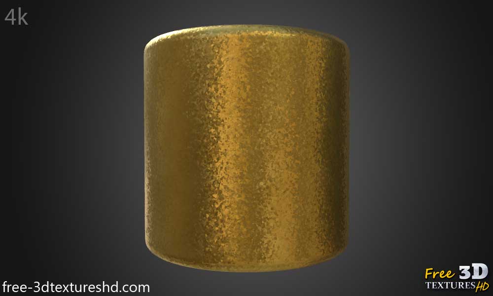 Texture 3D Or galvanisé matériau PBR haute résolution téléchargement gratuit 4k