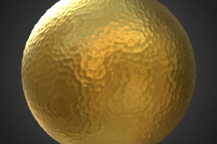 Texture Or martelé 3D Matériau PBR Haute Résolution Téléchargement Gratuit 4k