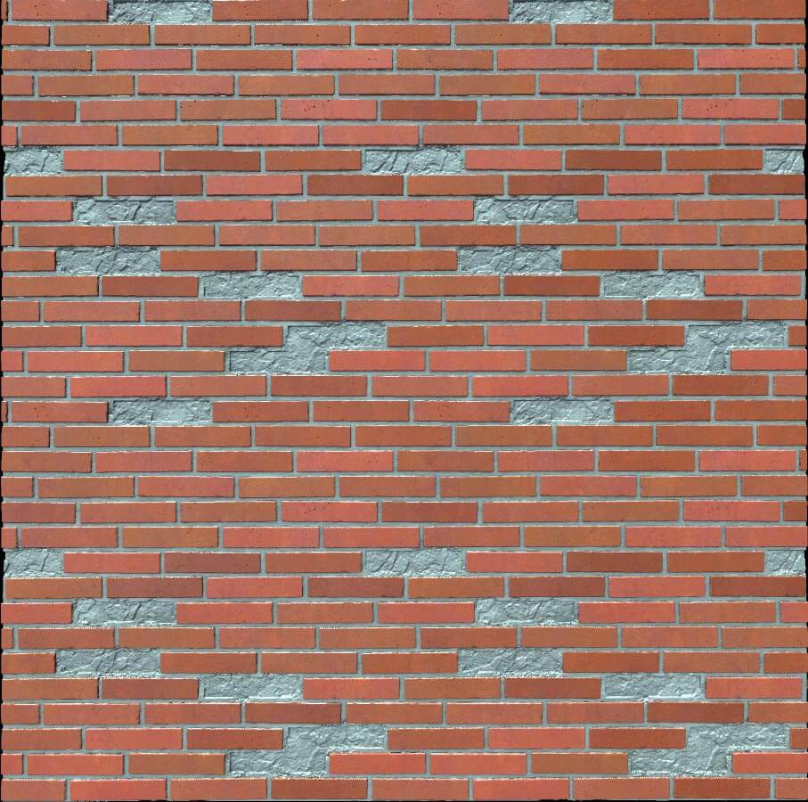 Texture 3D d'un vieux mur de briques avec des briques non empilées - Téléchargement gratuit HD 4K