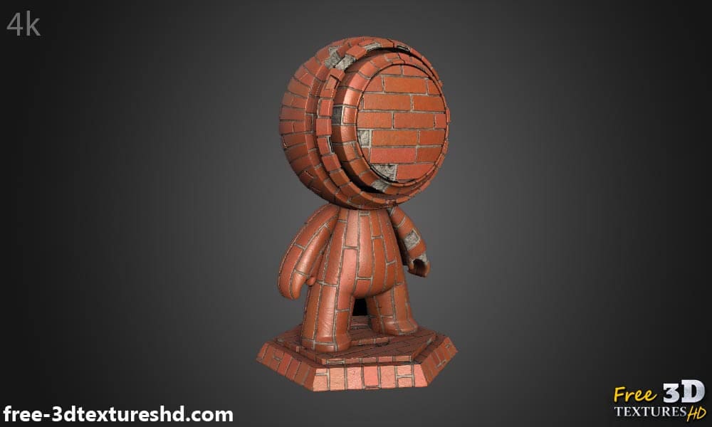 Texture de vieux mur de briques non empilées - Téléchargement gratuit de cartes de matériaux HD 4K PBR